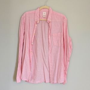 Pink H&M button-down shirt